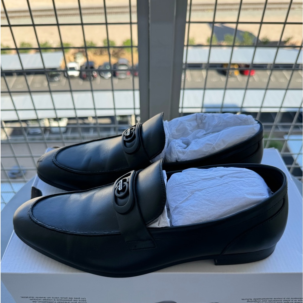 black loafers size 8 from Aldo. Previously worn but in great condition.